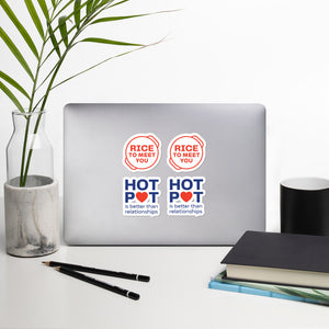 Rice To Meet You Stickers