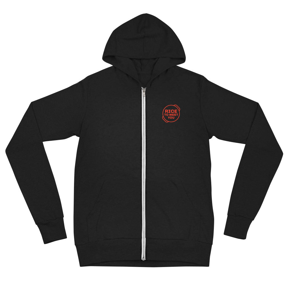 Rice To Meet You Zip Hoodie