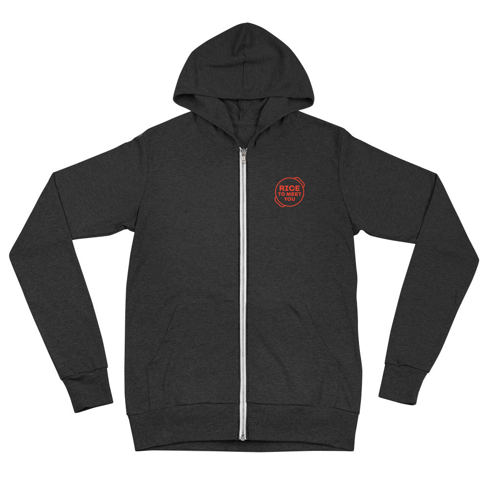 Rice To Meet You Zip Hoodie